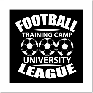 Football Training Camp University League tee design birthday gift graphic Posters and Art